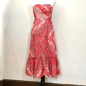 Holding Horses Red Bandana West Stable Dress